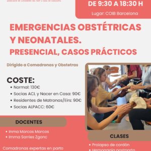 formacion emergencias comadronas presencial