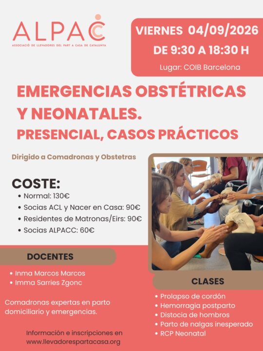 formacion emergencias comadronas presencial